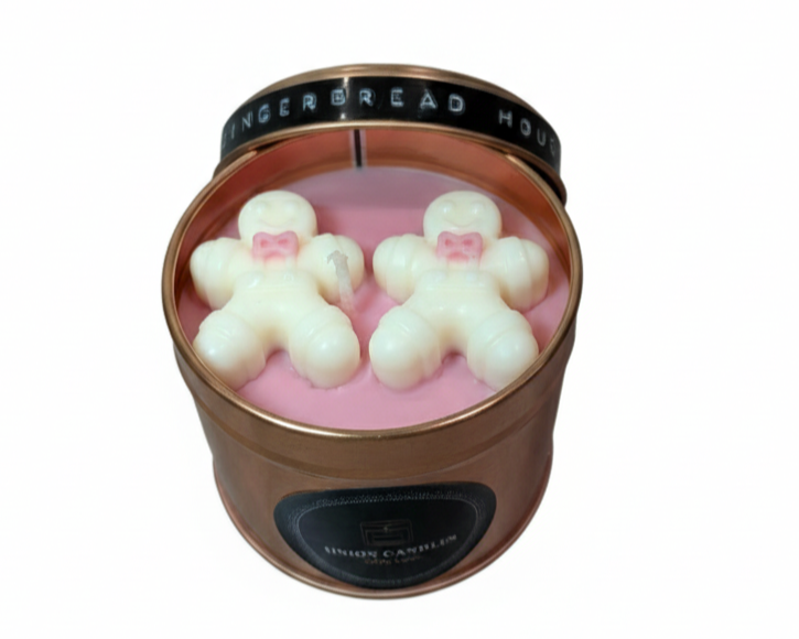 Gingerbread House Christmas Candle