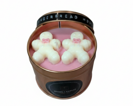 Gingerbread House Christmas Candle